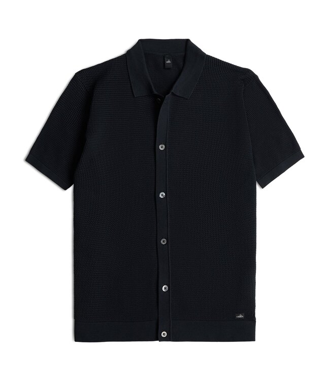 WAHTS Chemise manches courtes structurée en coton peigné