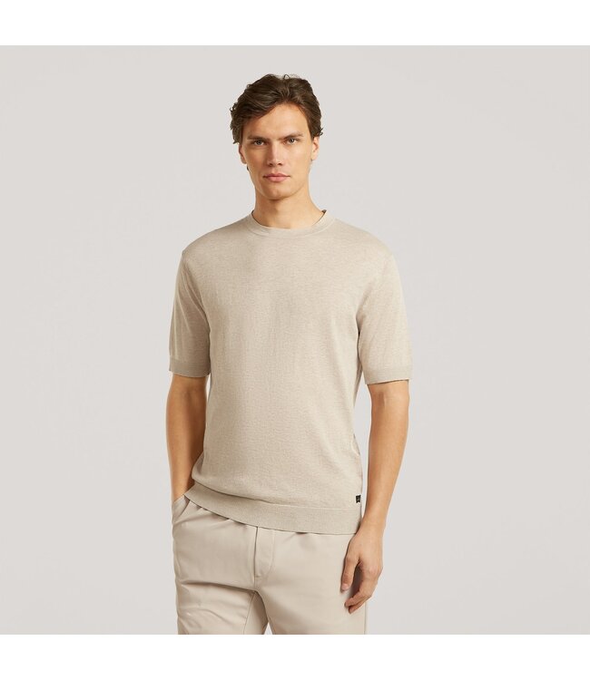 WAHTS Cotton Linen Knitted T-Shirt