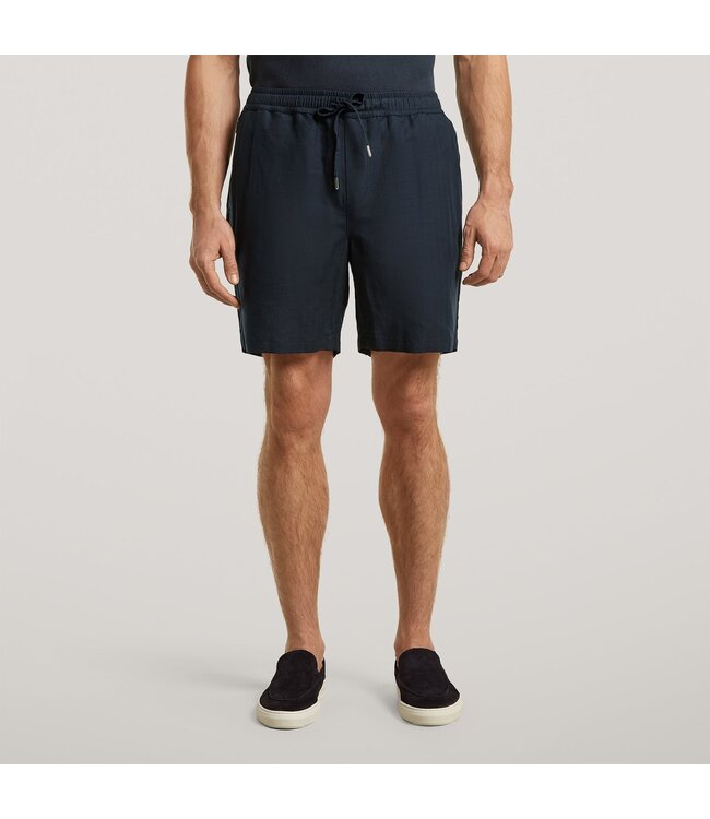 WAHTS Short à cordon en lin et coton