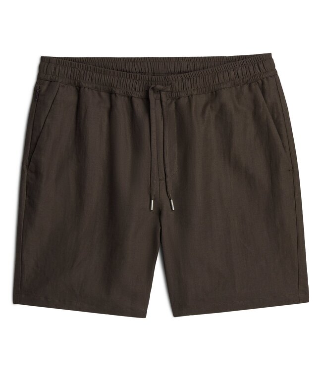 WAHTS Short à cordon en lin et coton