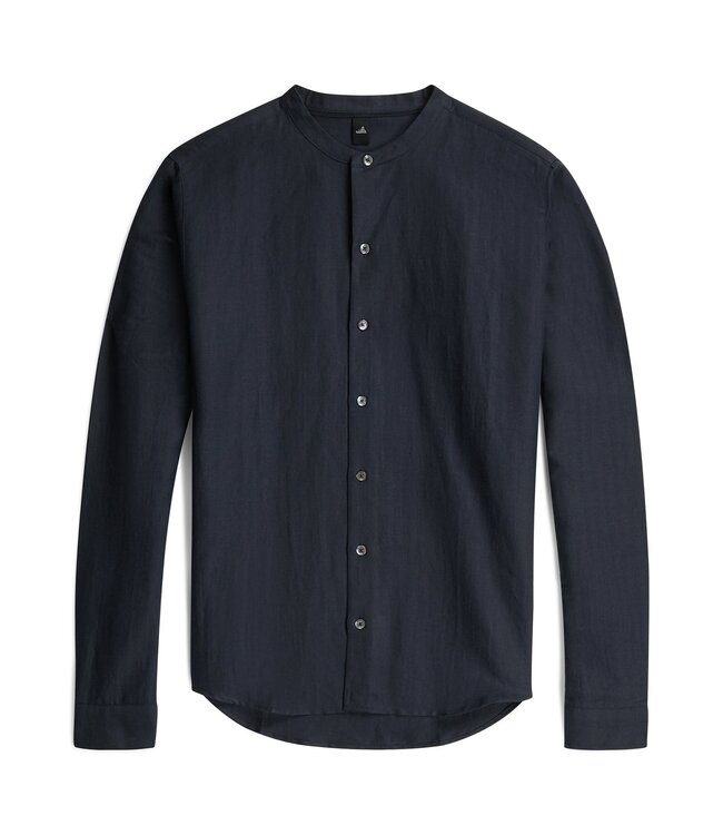 WAHTS Linen Cotton Mandarin Shirt