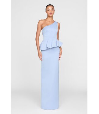 Theia Robe longue en satin duchesse Zenobia