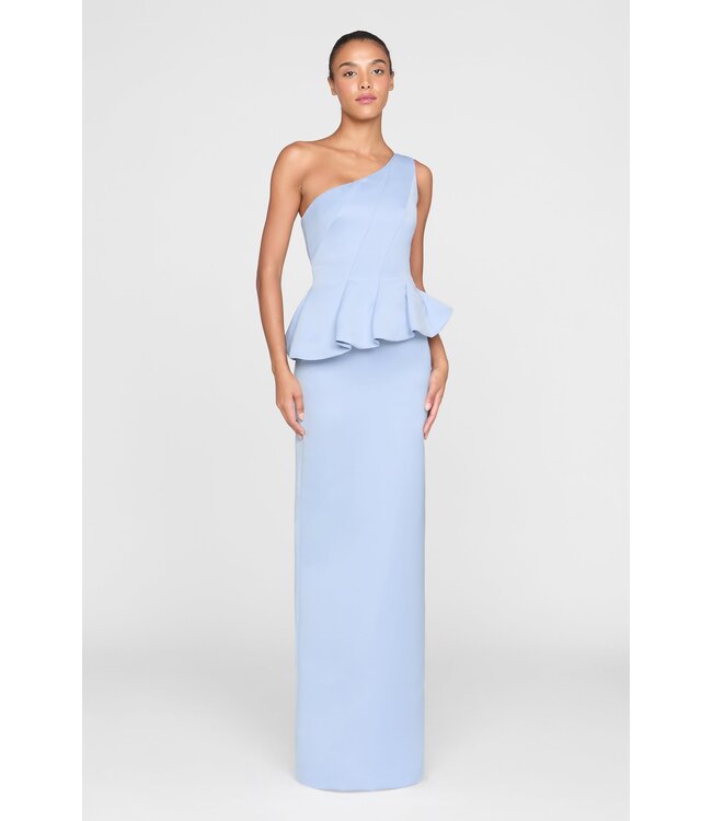 Theia Robe longue en satin duchesse Zenobia