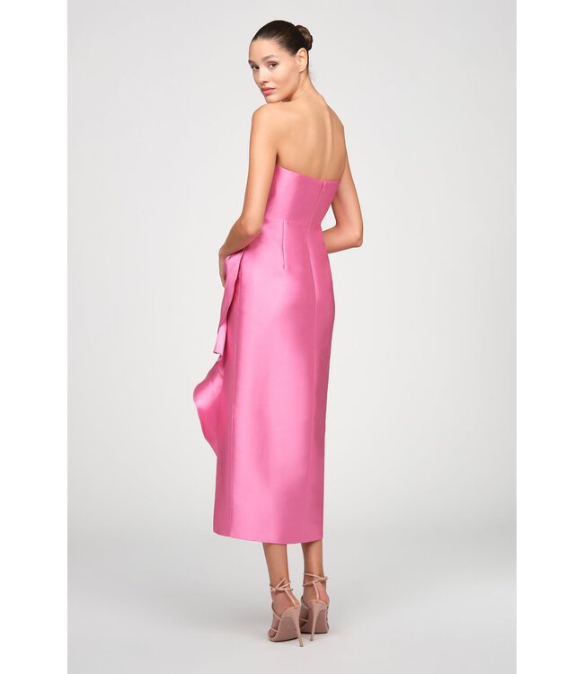 Theia Marla Sculptural Drape Dress
