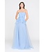 Theia Robe longue Gilda à rose drapée