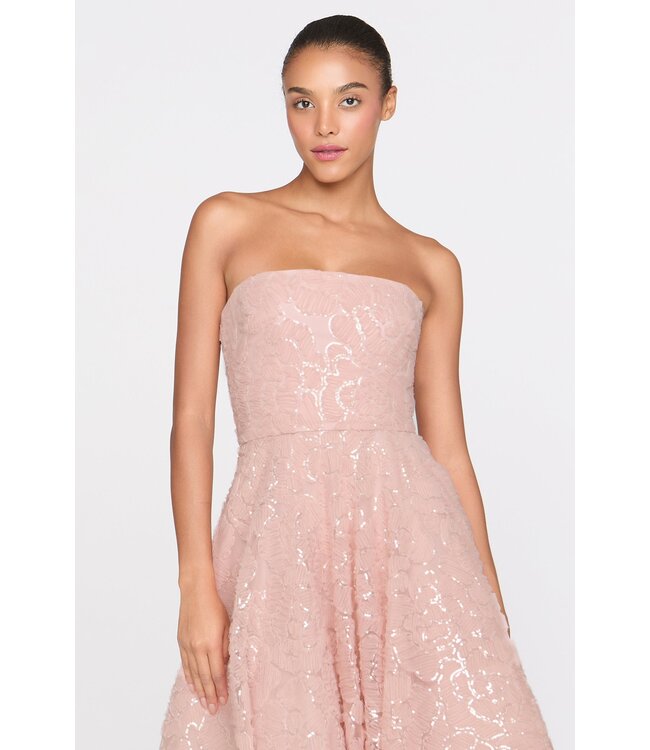 Theia Selina Strapless Cocktail Dress