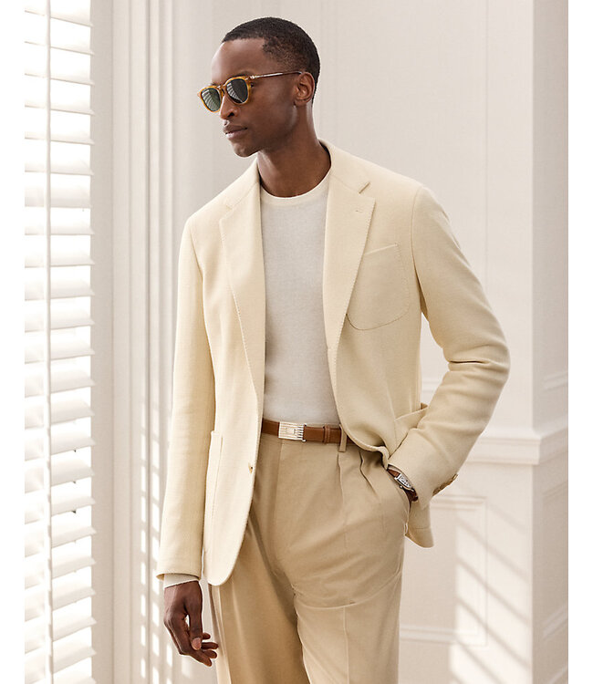 RALPH LAUREN PURPLE LABEL Veste Hadley en tissage Panama, confectionnée à la main