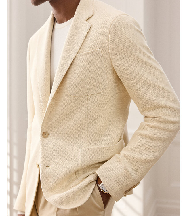 RALPH LAUREN PURPLE LABEL Veste Hadley en tissage Panama, confectionnée à la main