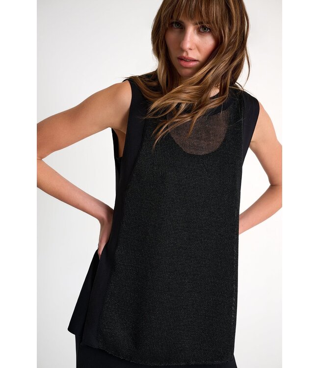 Shan Haut sans manches SHAN Sofia en maille et jersey 3D