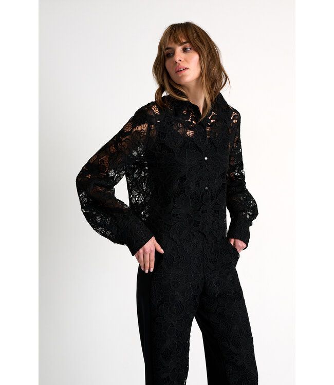 Shan Blouse en dentelle guipure florale
