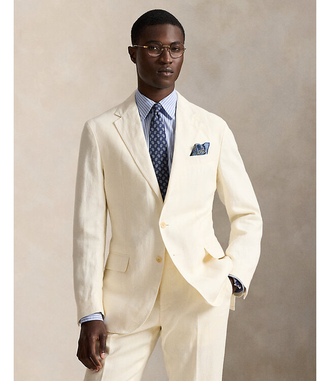 POLO RALPH LAUREN Veste de costume en lin coupe tailleur Polo Soft