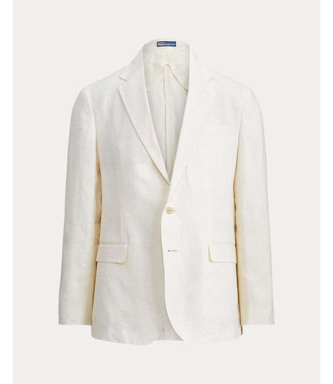 POLO RALPH LAUREN Veste de costume en lin coupe tailleur Polo Soft