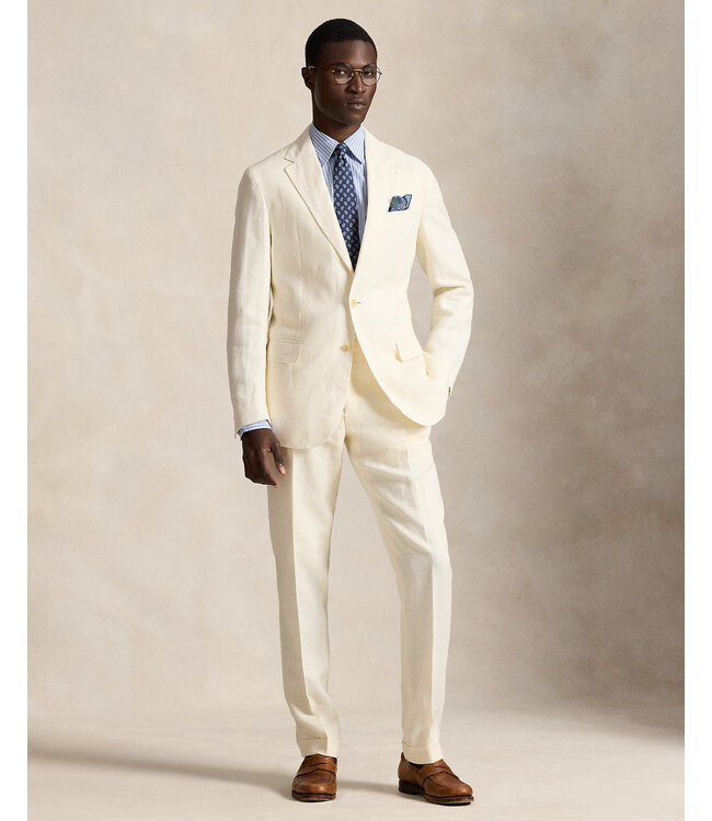 POLO RALPH LAUREN Veste de costume en lin coupe tailleur Polo Soft