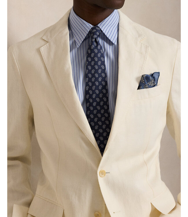 POLO RALPH LAUREN Veste de costume en lin coupe tailleur Polo Soft