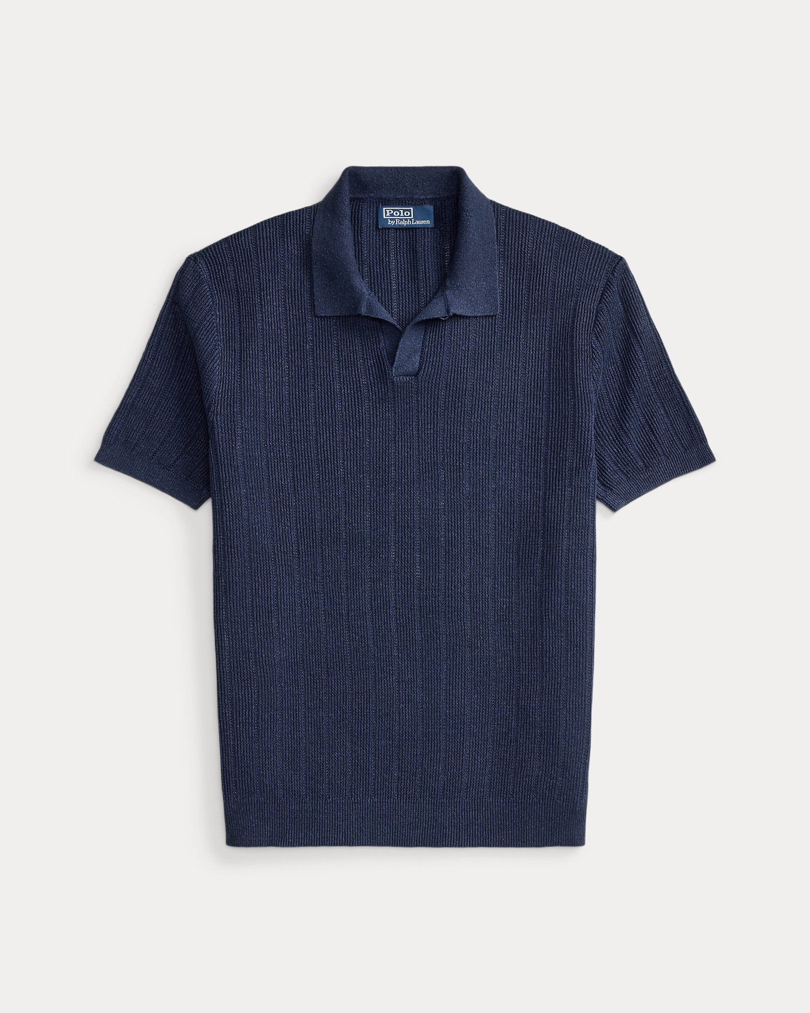Linen Johnny-Collar Sweater