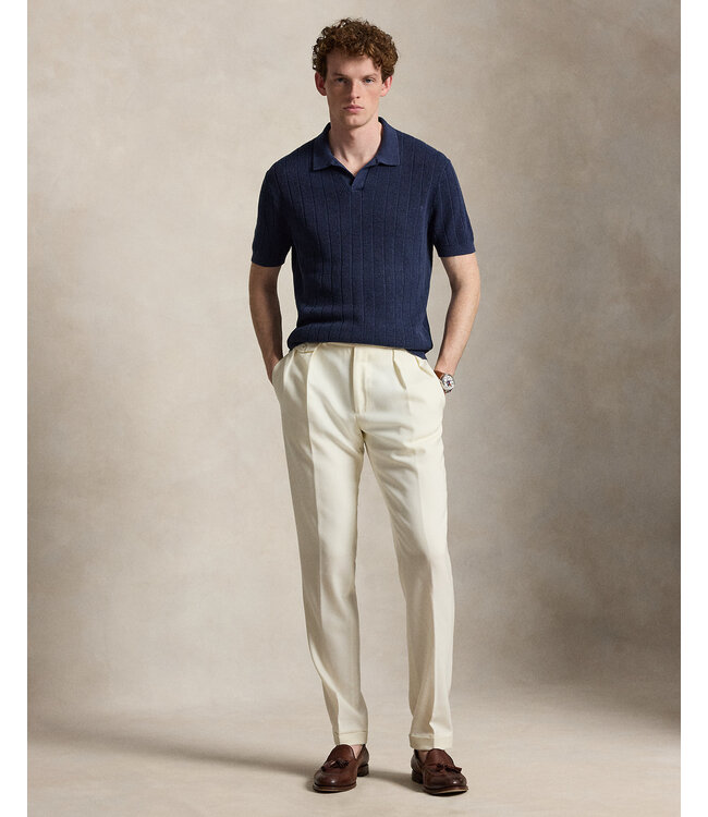 POLO RALPH LAUREN Pull en lin à col Johnny