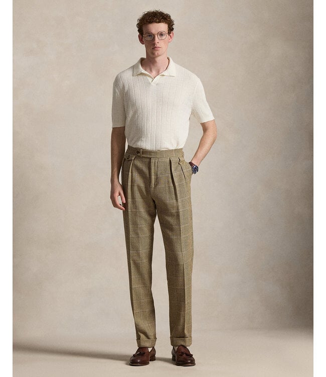 POLO RALPH LAUREN Linen Johnny-Collar Sweater