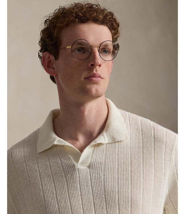 POLO RALPH LAUREN Linen Johnny-Collar Sweater