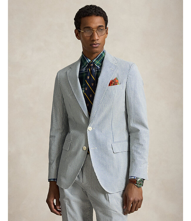 POLO RALPH LAUREN Veste seersucker coupe tailleur Polo Soft