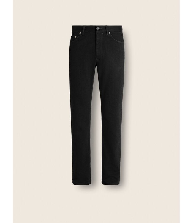 ZEGNA Jean Roccia noir en coton stretch lavé rincé
