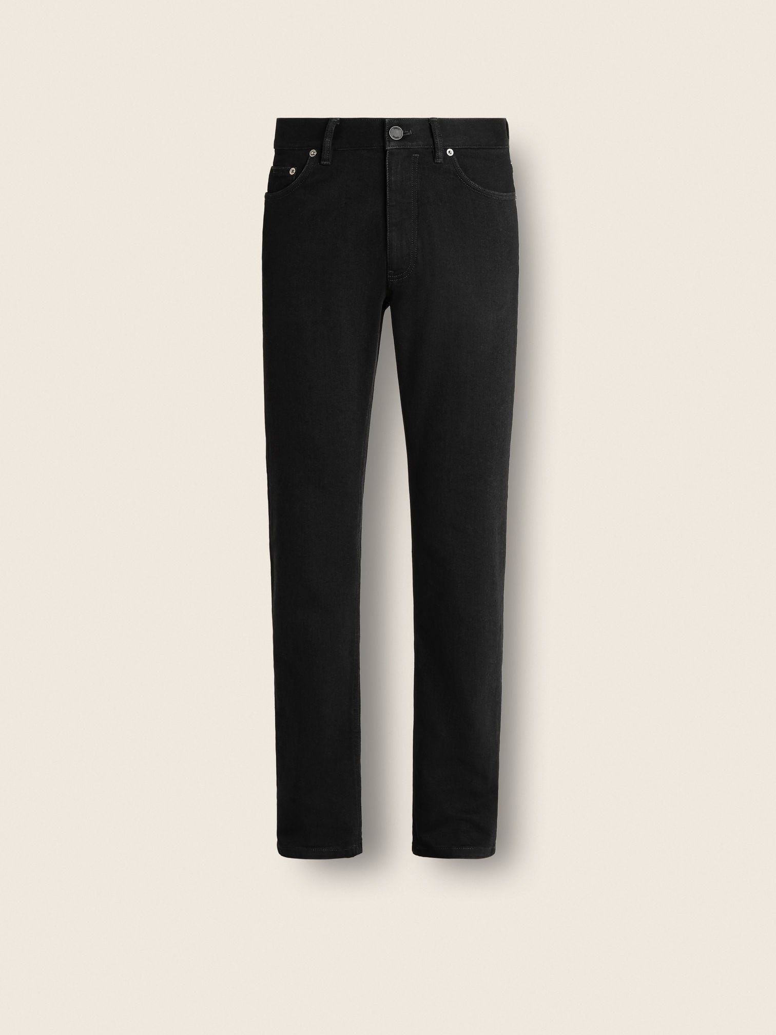 Black Rinse-Washed Stretch Cotton Roccia Jeans