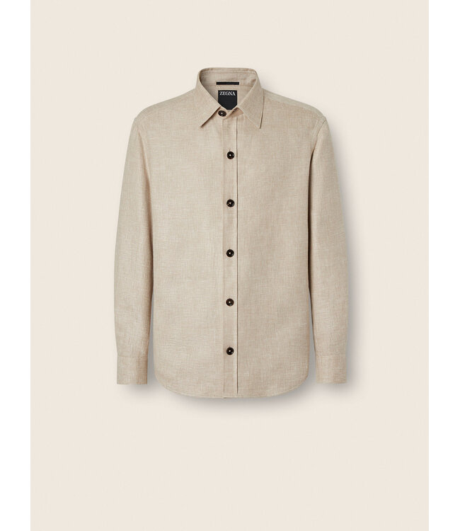 ZEGNA Surchemise en cachemire, lin et soie