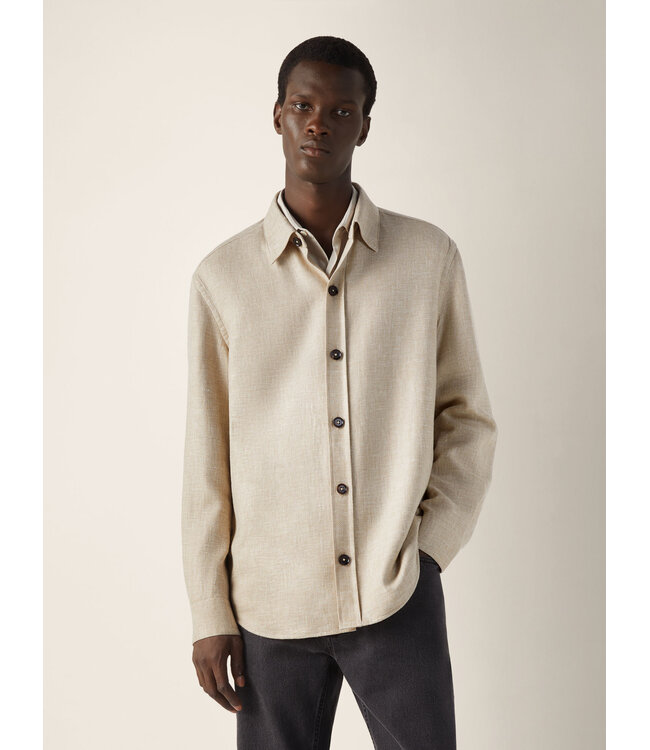 ZEGNA Surchemise en cachemire, lin et soie
