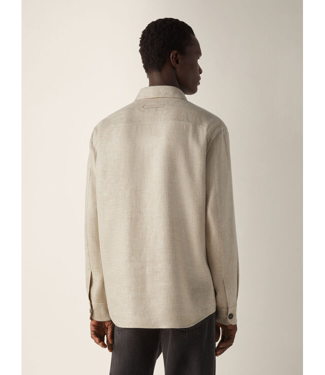 ZEGNA Cashmere Linen and Silk Overshirt