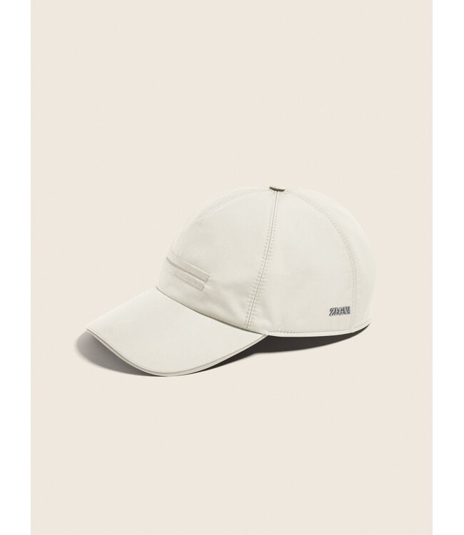 ZEGNA Casquette baseball blanche en tissu technique