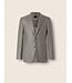 ZEGNA Grey and White Linen Cashmere and Silk Jacket