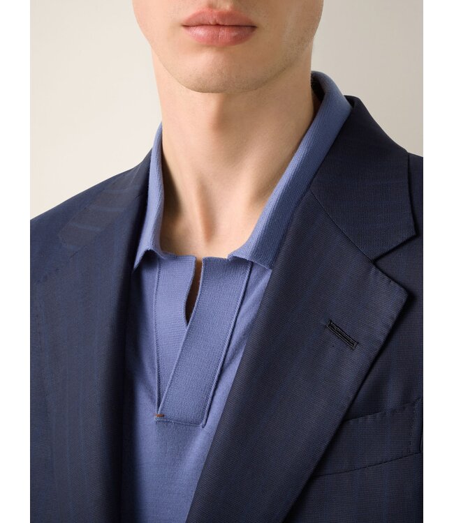 ZEGNA Costume en laine Centoventimila bleu marine