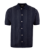 STENSTROMS Navy Striped Knitted Polo Shirt