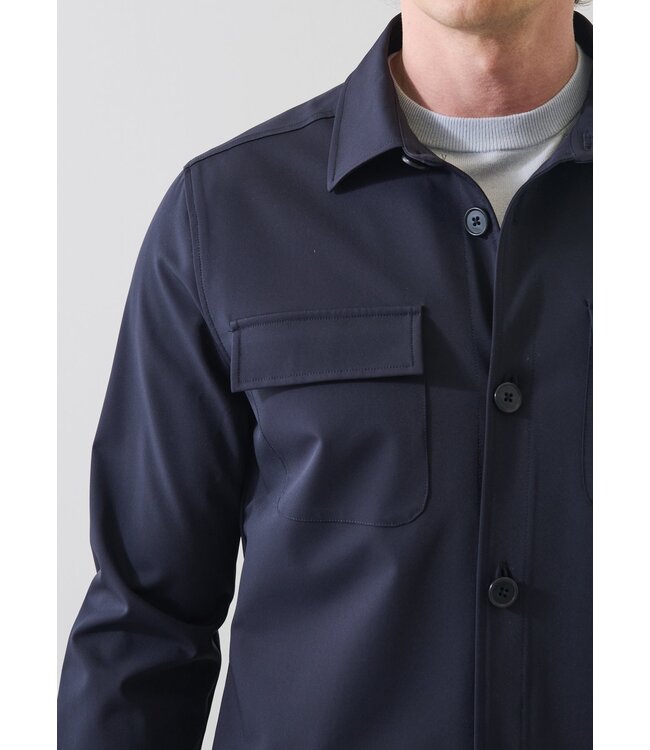 Patrick Assaraf Nucleo Stretch Shirt Jacket