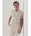 Patrick Assaraf Geometric Print Linen Shirt
