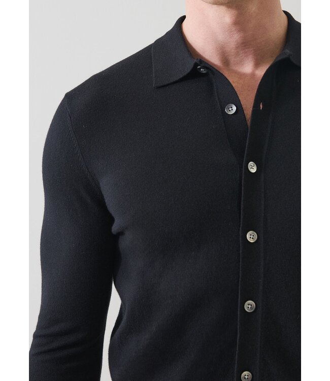 Patrick Assaraf Chemise en maille coton et cachemire