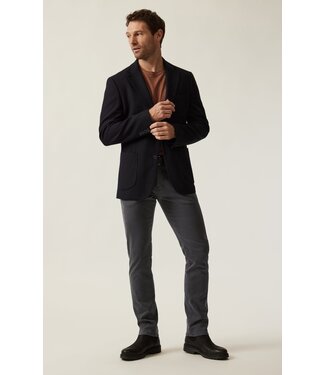 34 HERITAGE Pantalon Cool à jambe fuselée en twill ash