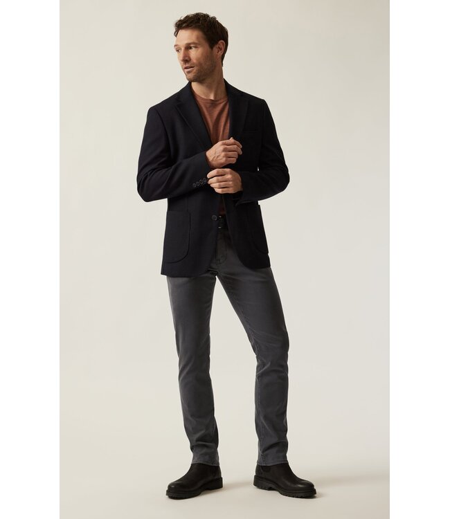 34 HERITAGE Pantalon Cool à jambe fuselée en twill ash