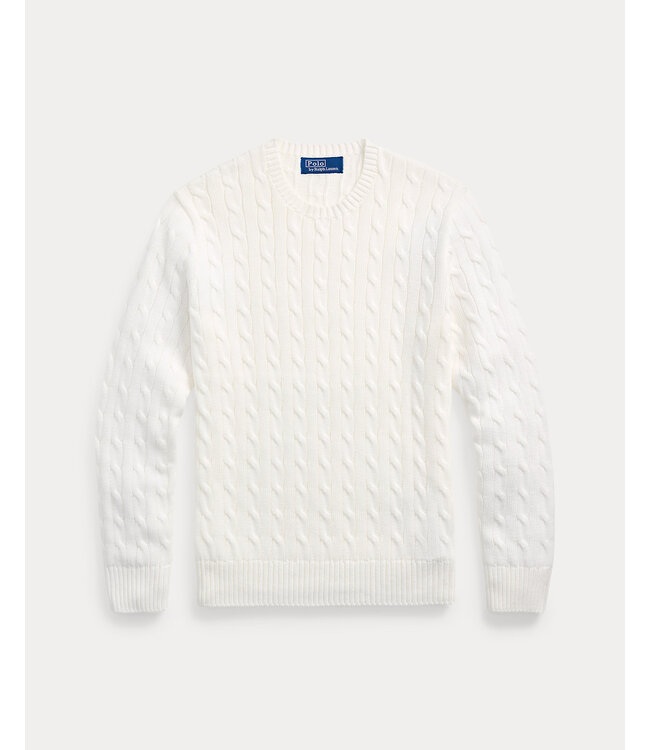 POLO RALPH LAUREN Pull col rond en coton torsadé