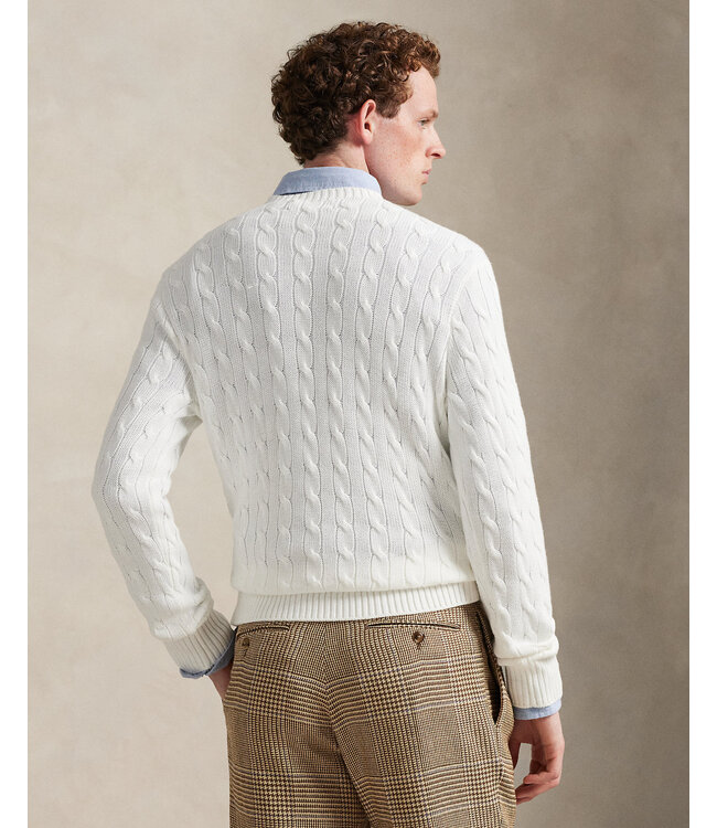POLO RALPH LAUREN Cable-Knit Cotton Crewneck Sweater