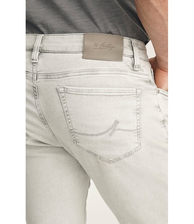 34 HERITAGE Jean Cool à jambe fuselée en Ice Grey Organic Ultra