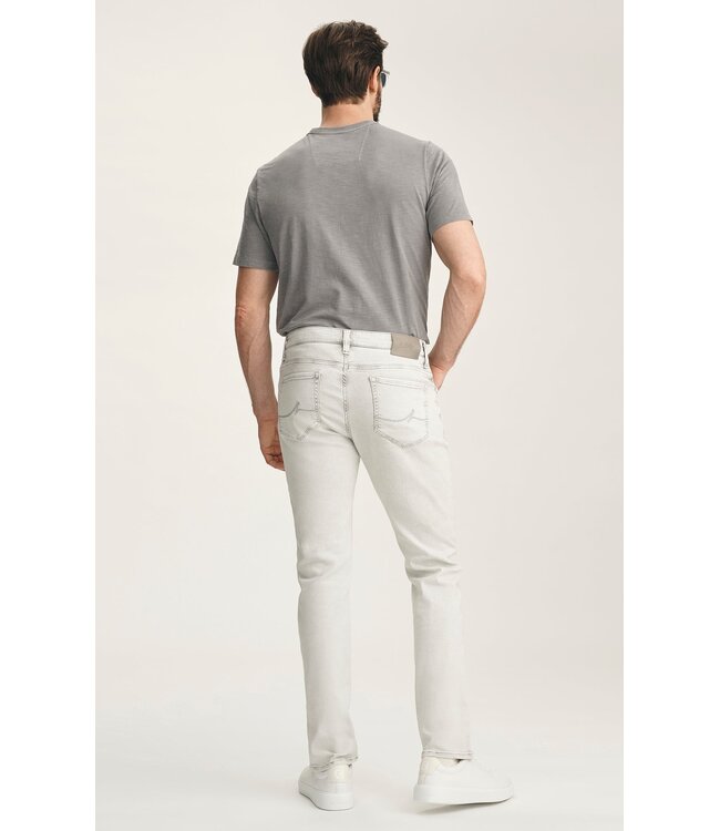 34 HERITAGE Jean Cool à jambe fuselée en Ice Grey Organic Ultra