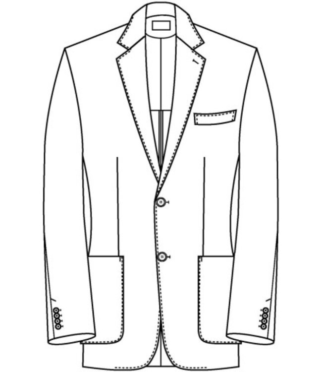 ZEGNA Brown Crossover Wool Silk and Linen Jacket