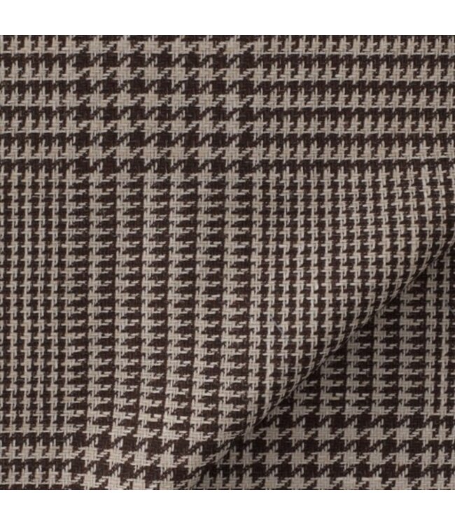 ZEGNA Brown Crossover Wool Silk and Linen Jacket