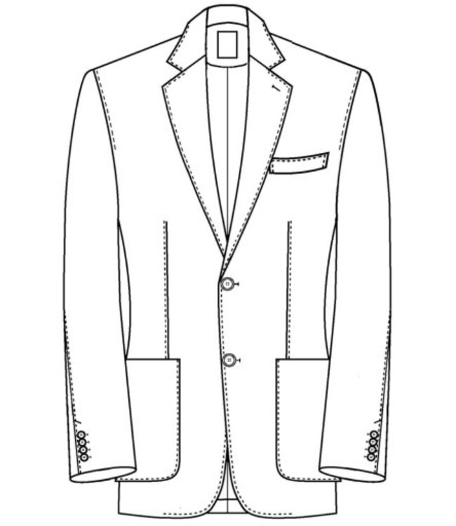 ZEGNA Blue Cashmere Silk and Linen Jacket