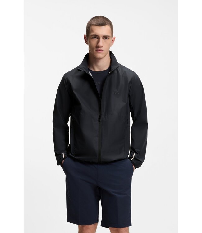 BOSS Water-Repellent Jacket in Four-Way Stretch Fabric
