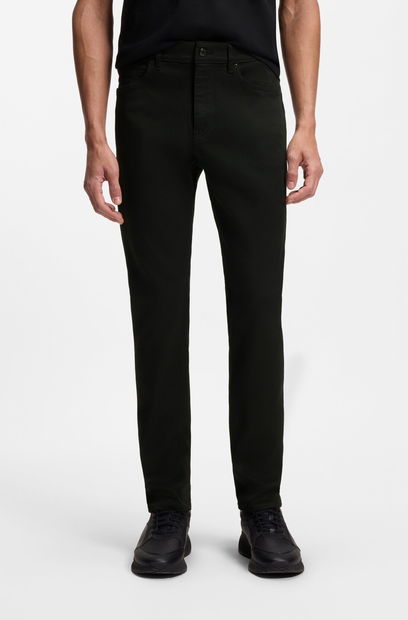 Porsche x BOSS Tapered Trousers in Stretch Denim