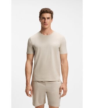 BOSS Stretch-Cotton T-Shirt with Embroidered Logo