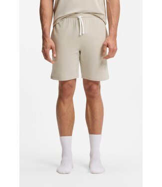 BOSS Short en coton stretch avec logo brodé