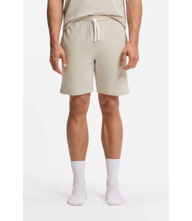 BOSS Stretch-Cotton Shorts with Embroidered Logo