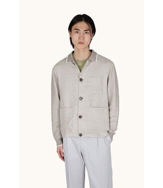 PAUL & SHARK Hybrid Cardigan in Piuma Cotton and Linen